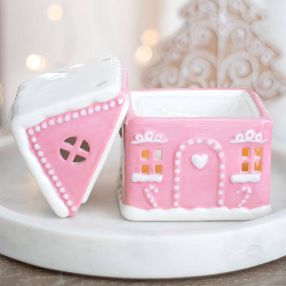 Brûleur de Noël Pink Gingerbread House