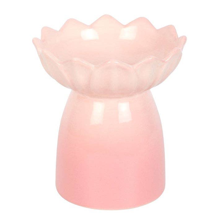 Brûleur en forme de nénuphar rose