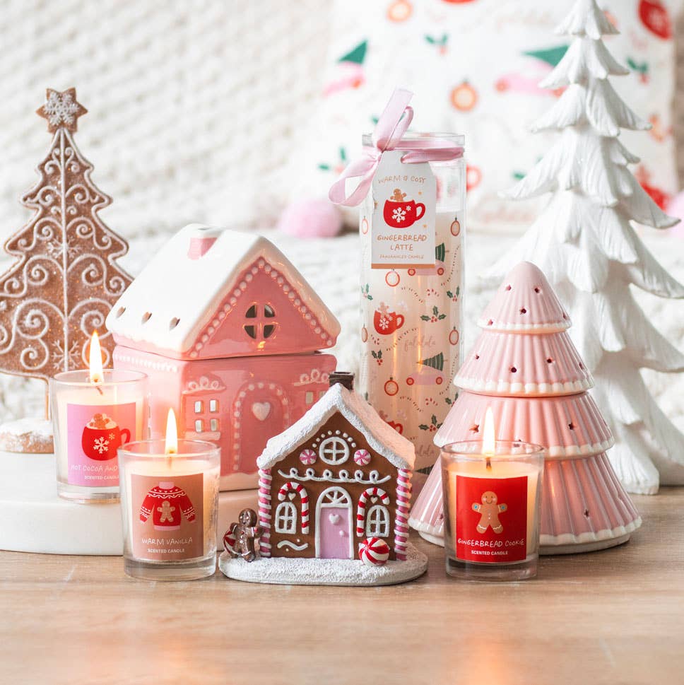 Brûleur de Noël Pink Gingerbread House
