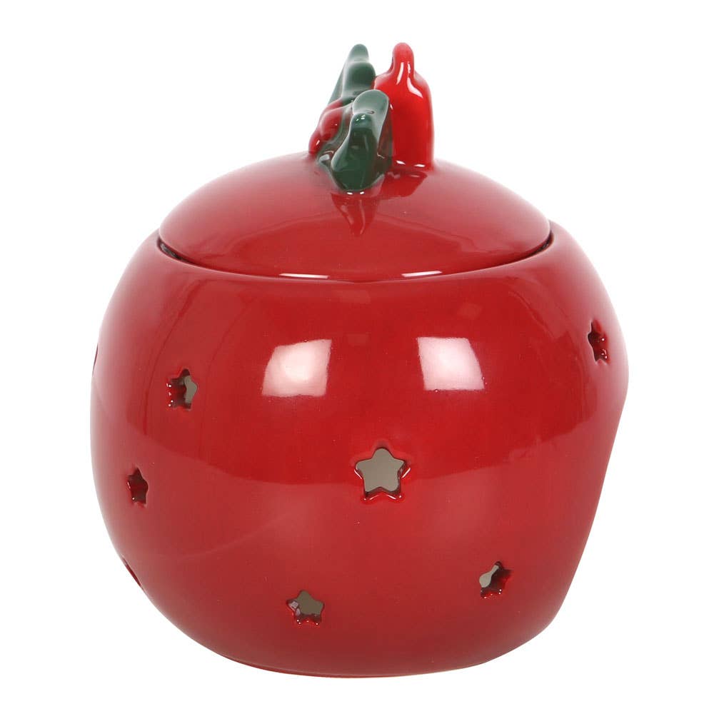 Boule en forme de boule de Noël rouge