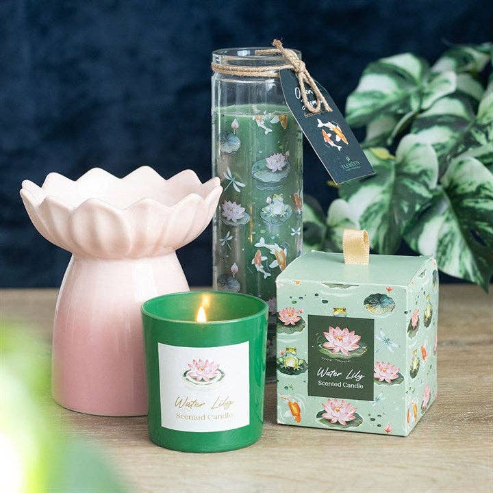 Brûleur en forme de nénuphar rose