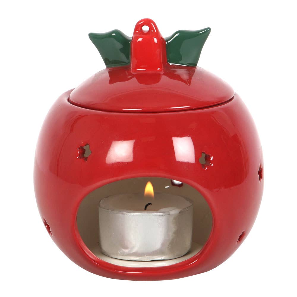Boule en forme de boule de Noël rouge