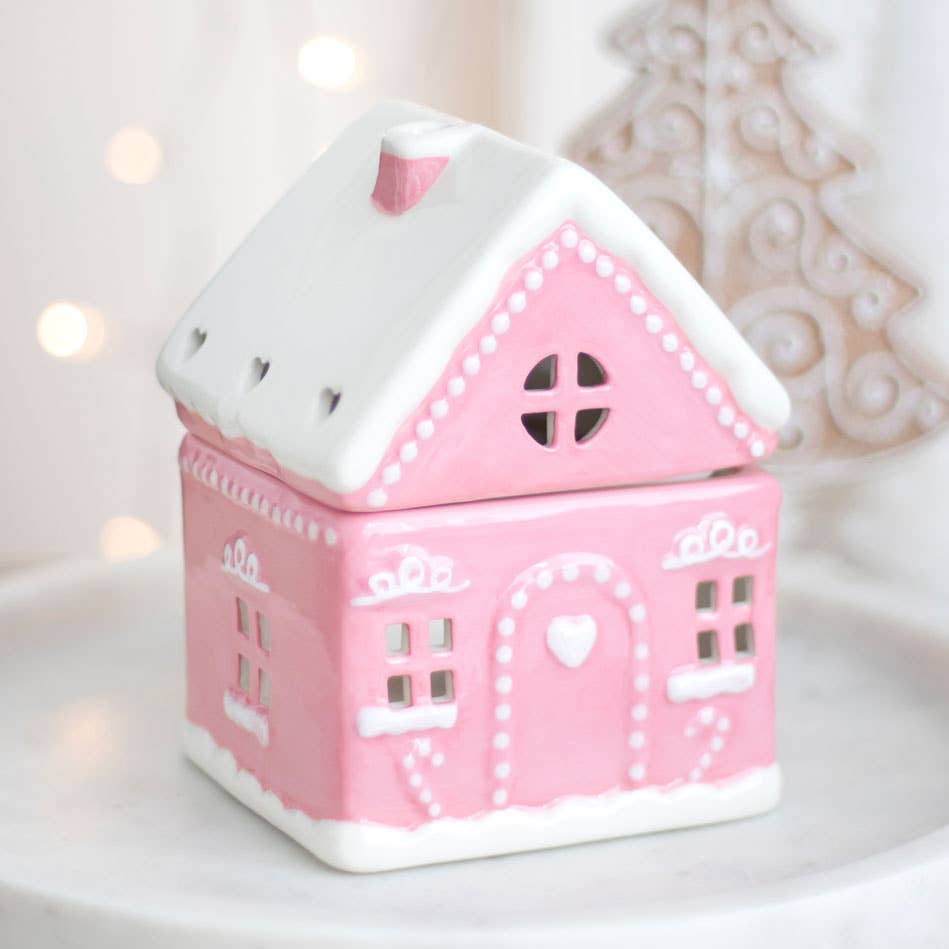 Brûleur de Noël Pink Gingerbread House