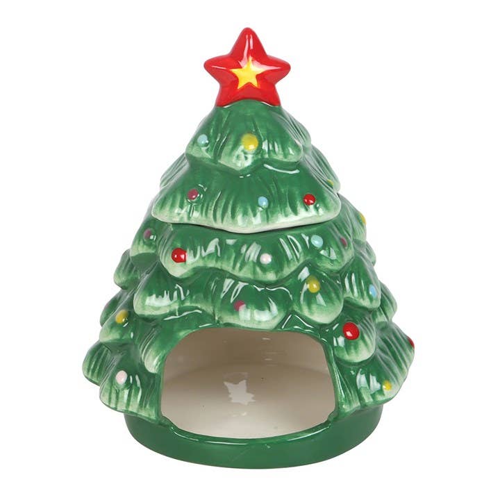 Bruleur en céramique sapin de Noël nostalgique