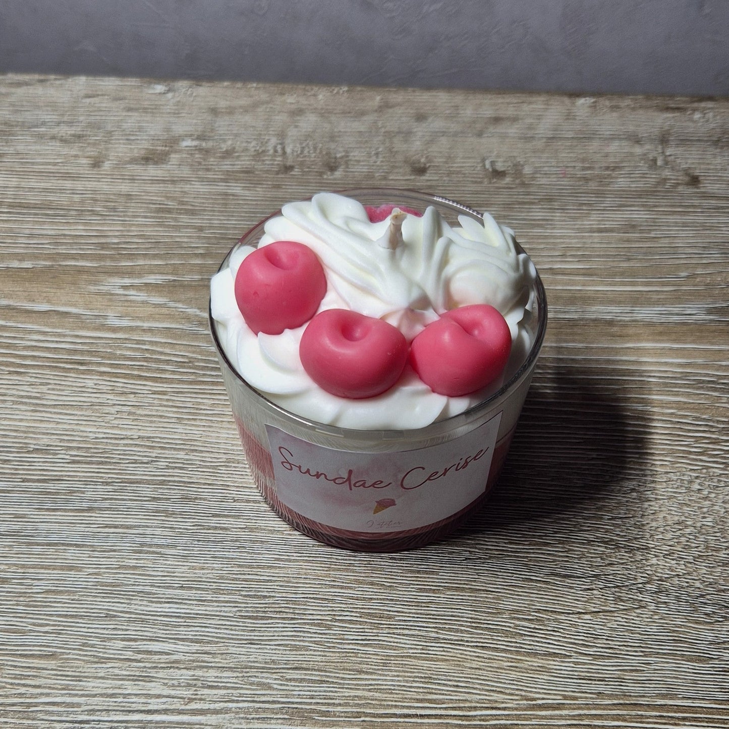 Bougie Sundae Cerise