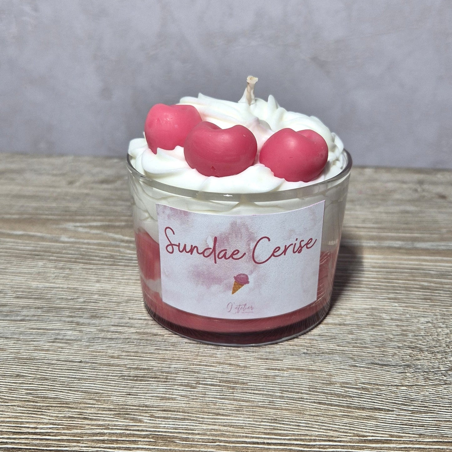 Bougie Sundae Cerise