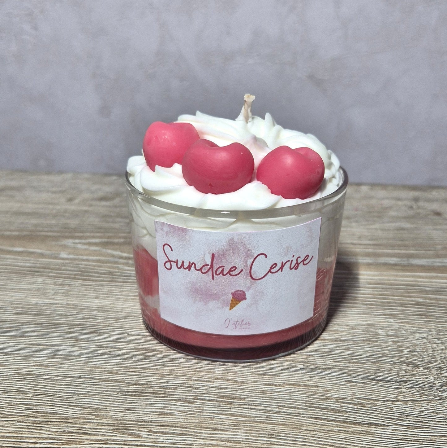 Bougie Sundae Cerise