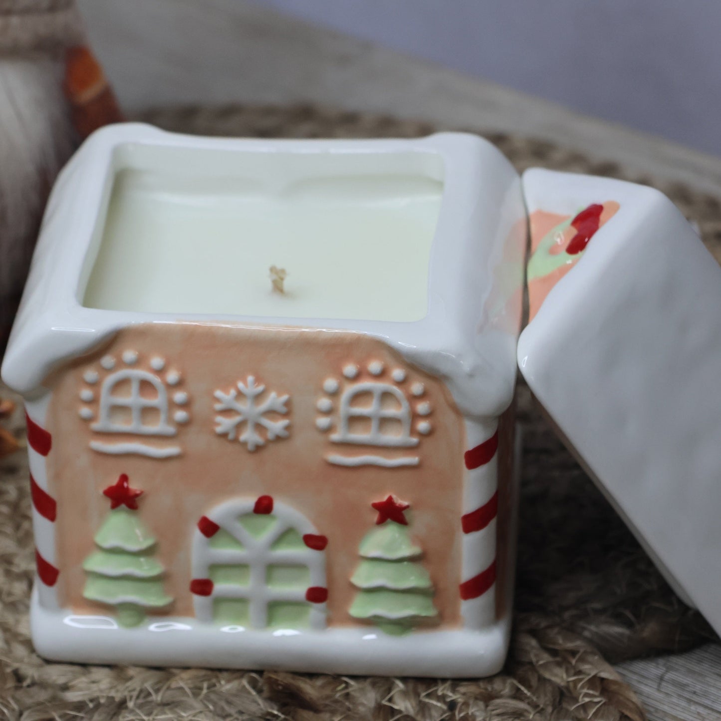 Bougie Maison de Noël
