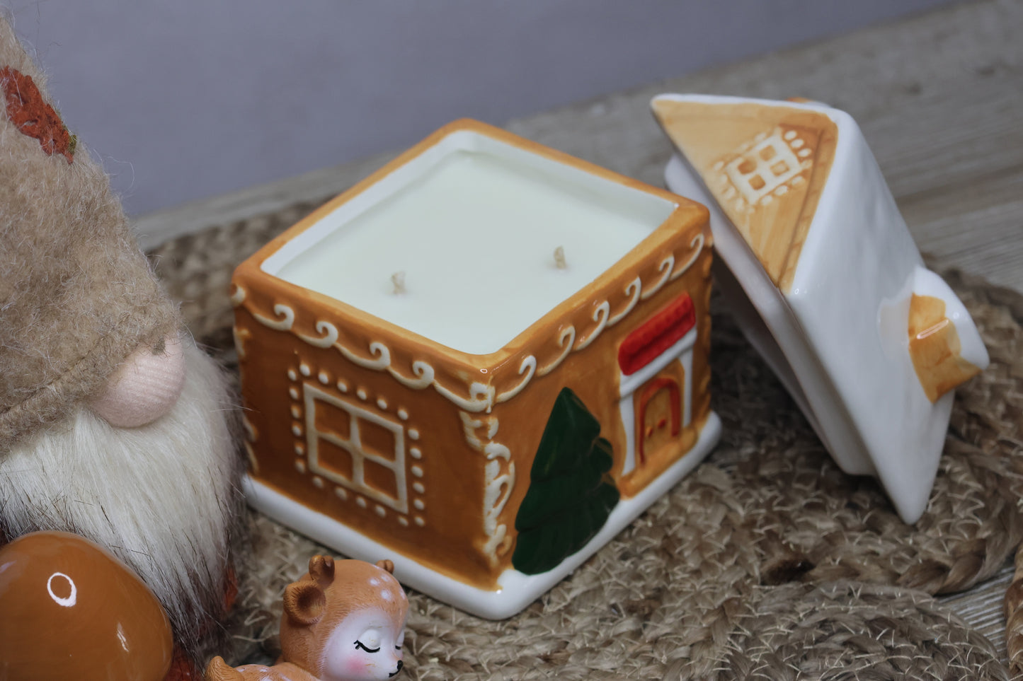 Bougie Maison de Noël