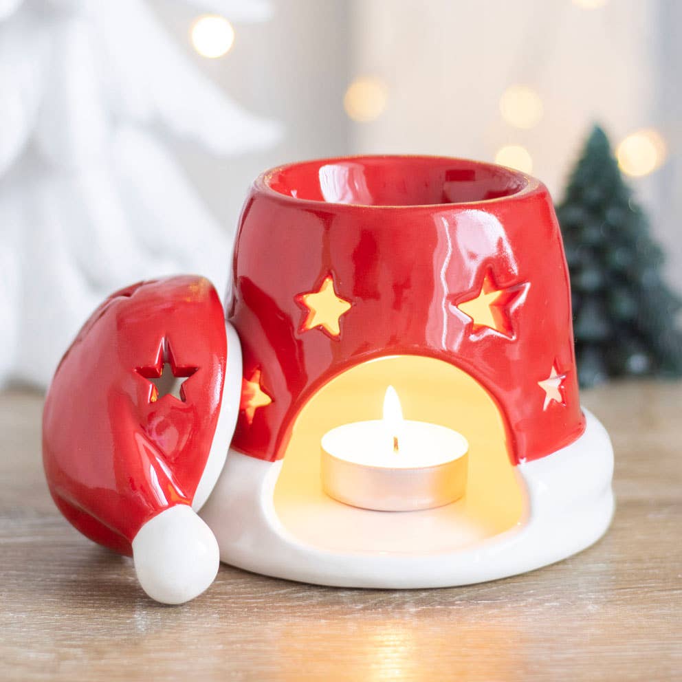 Brûleur chapeau de Noël rouge