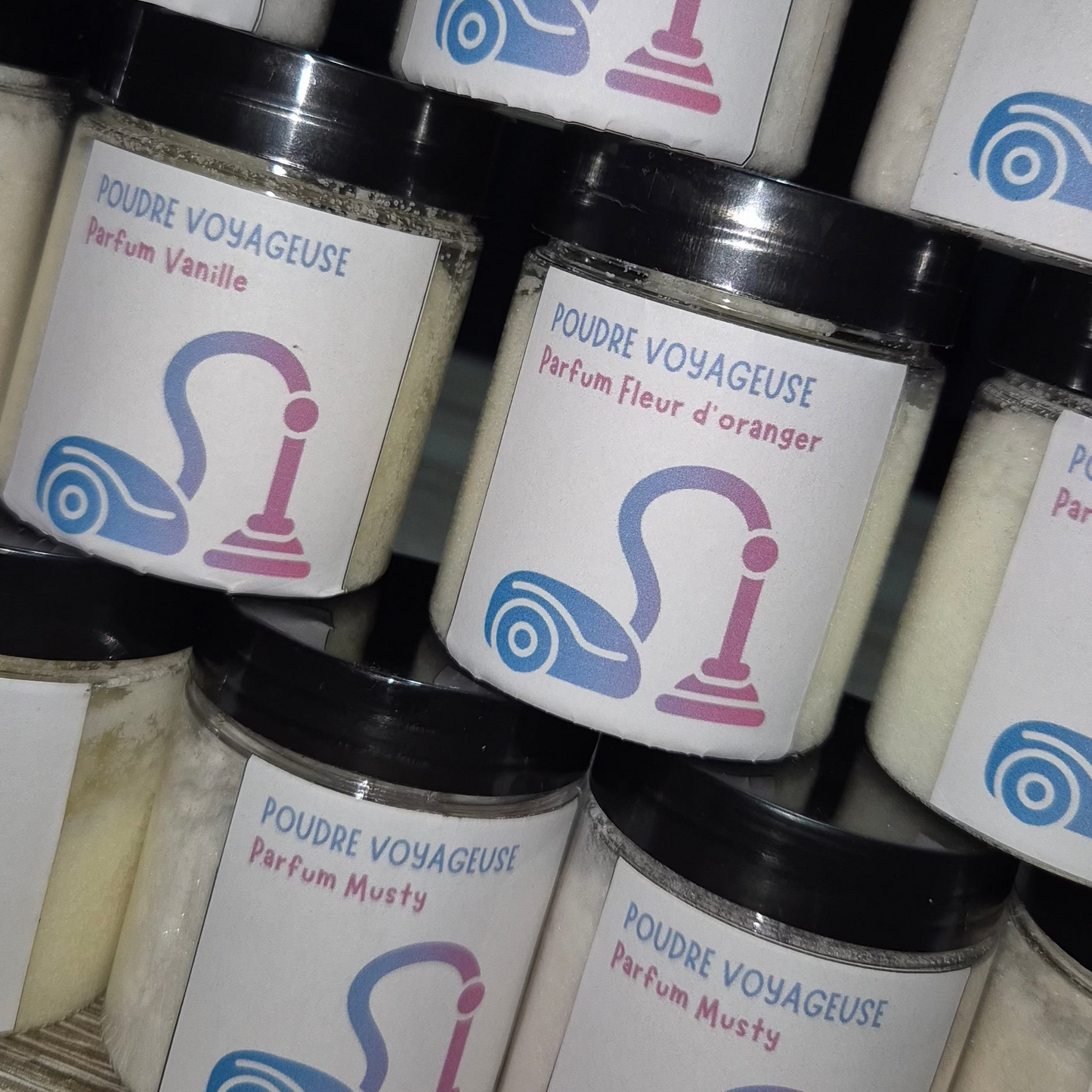 Poudre voyageuse - Poudre aspirateur parfumée