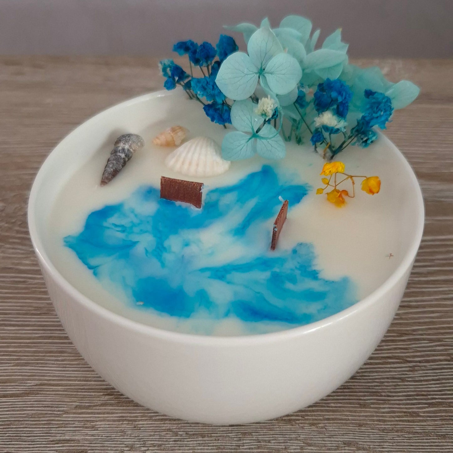 Bougies fleurs d'eau