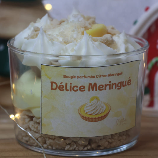 Délice Meringué - Bougie parfum Citron Meringué