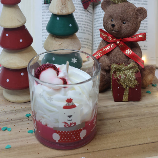 Souvenir d’Enfance – Bougie parfumée Amande (Édition Noël)