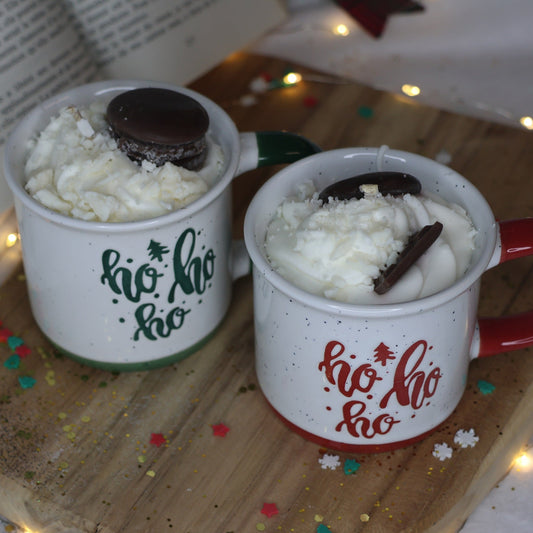 Tasse HO HO HO - Bougie Caramel beurre salé