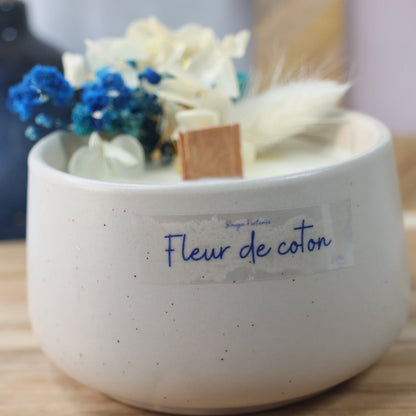 Bougie avec Fleurs Séchées – 180gr L'atelier de Gwend
