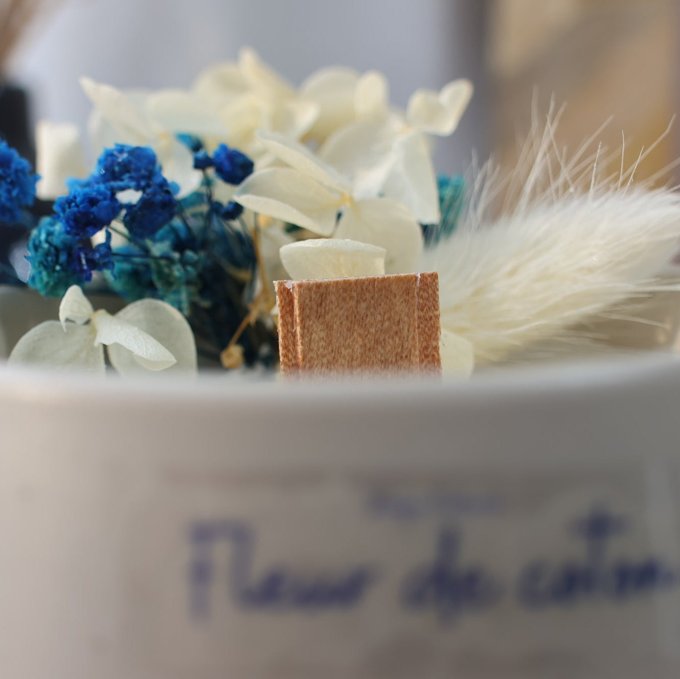 Bougie avec Fleurs Séchées – 180gr L'atelier de Gwend