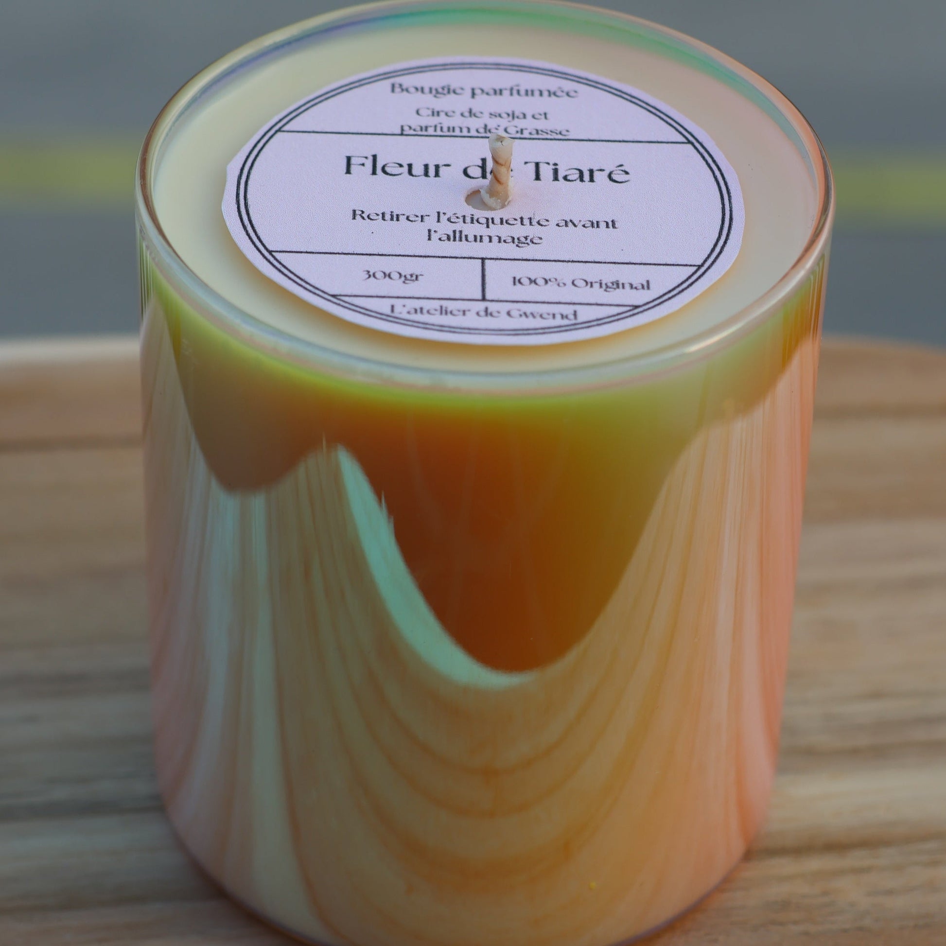 Bougie Verre Iridescent – 300 gr L'atelier de Gwend