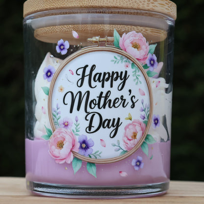 🌸 Bougie Violette & Rose – Édition Fête des Mères PROMO
