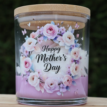 🌸 Bougie Violette & Rose – Édition Fête des Mères PROMO