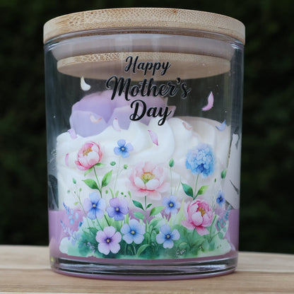 🌸 Bougie Violette & Rose – Édition Fête des Mères PROMO
