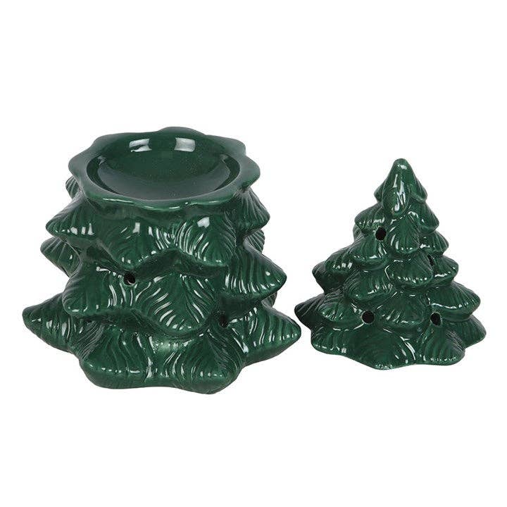 Bruleur sapin vert en céramique