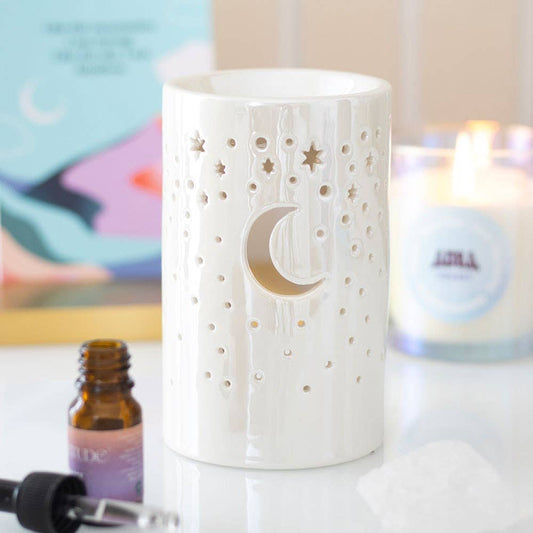 Brûleur lunaire blanc iridescent Something Different Wholesale