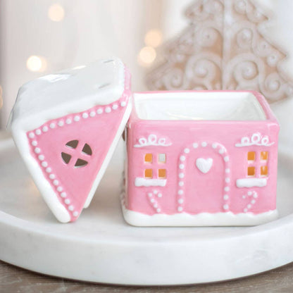 Brûleur de Noël Pink Gingerbread House