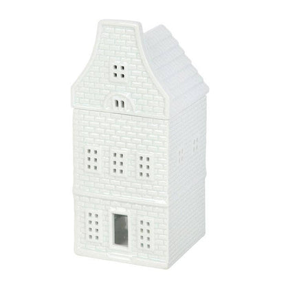 Brûleur blanc en céramique en forme de maison nordique Something Different Wholesale