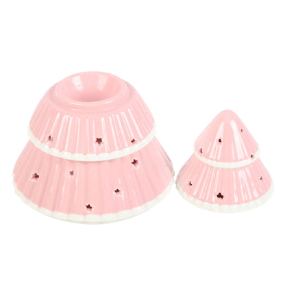 Brûleur sapin de Noël rose