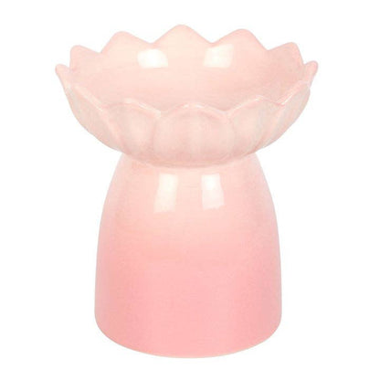 Brûleur en forme de nénuphar rose