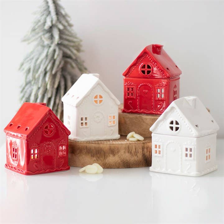 Brûleur White Gingerbread House Something Different Wholesale