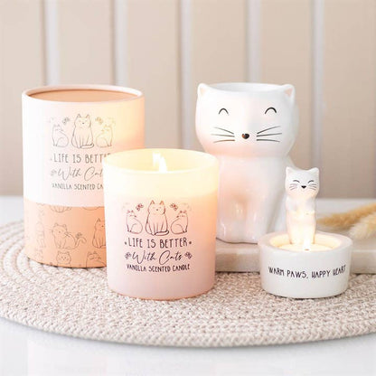 Brûleur Chat Heureux Blanc Something Different Wholesale
