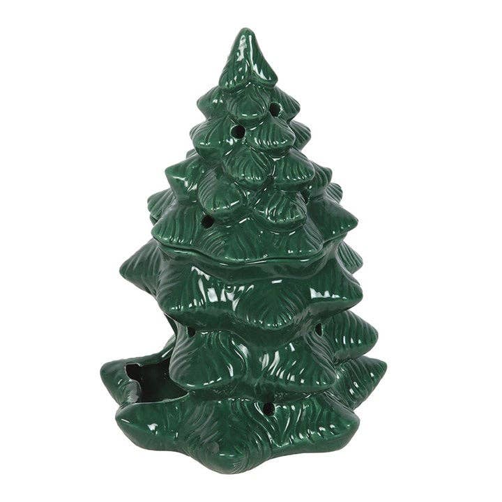 Bruleur sapin vert en céramique