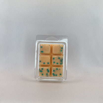 Fondant Clamshell parfumé de couleur orange parfum Abricot romarin