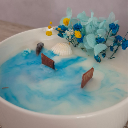 Bougies fleurs d'eau