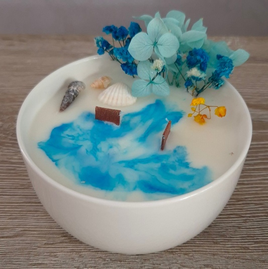 Bougies fleurs d'eau