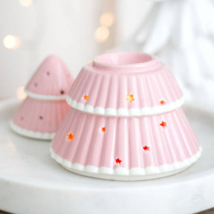 Brûleur sapin de Noël rose