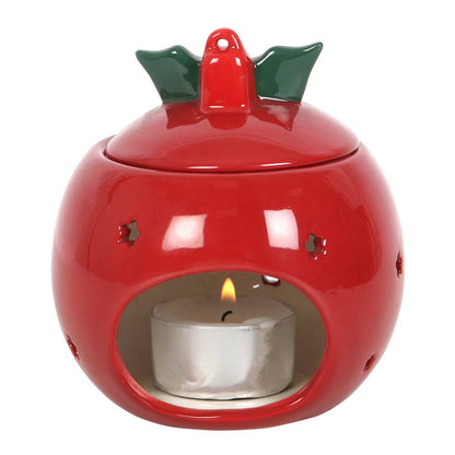 Boule en forme de boule de Noël rouge