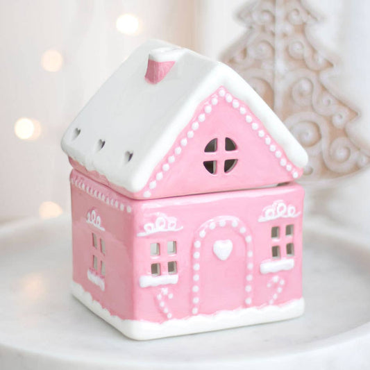 Brûleur de Noël Pink Gingerbread House