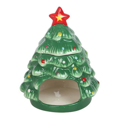 Bruleur en céramique sapin de Noël nostalgique