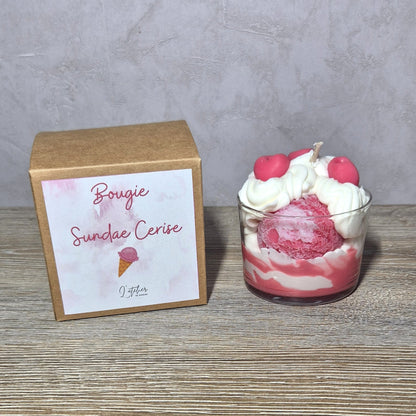 Bougie Sundae Cerise