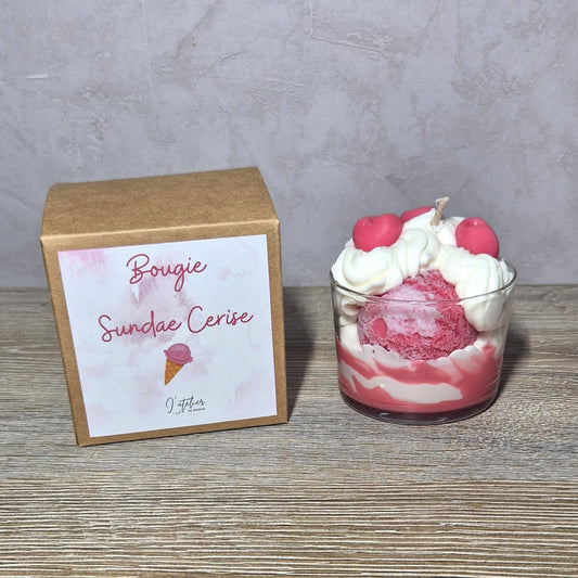 Bougie Sundae Cerise