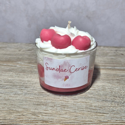 Bougie Sundae Cerise
