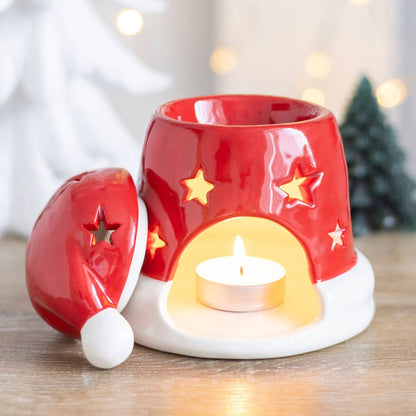 Brûleur chapeau de Noël rouge