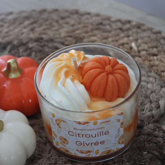Bougie Citrouille Givrée - 180gr