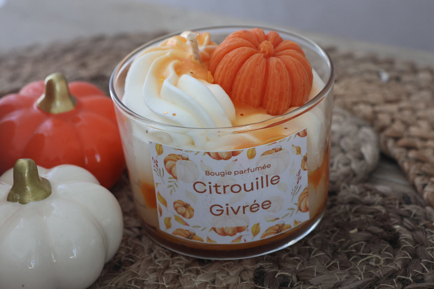 Bougie Citrouille Givrée - 180gr