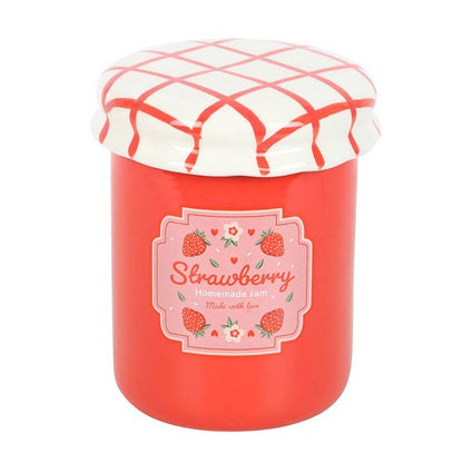 Brûleur en forme de pot de confiture de fraise
