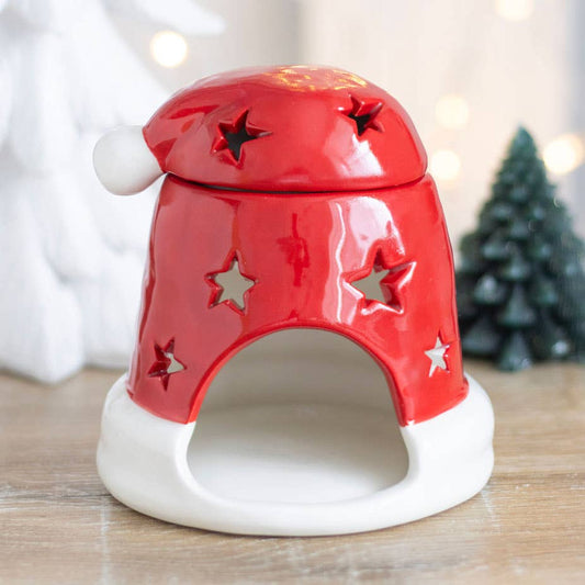 Brûleur chapeau de Noël rouge