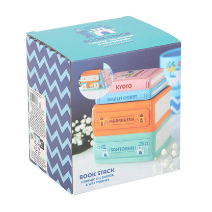 Brûleur « Pile de livres de voyage »